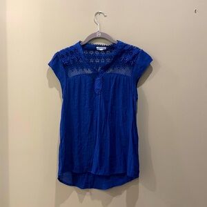 Blue dress too with lace detail